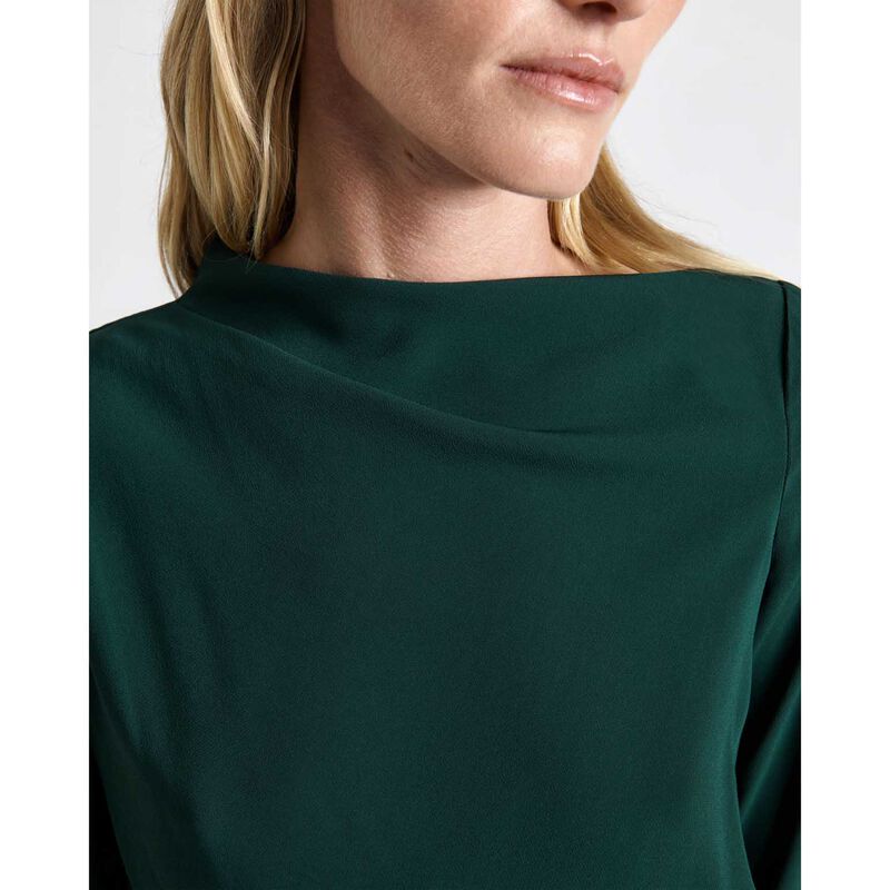 Cue Soft Viscose Draped Long Sleeve Top image number 5